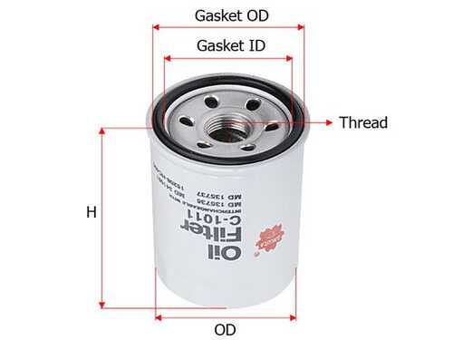SAKURA C-1011 Масляный фильтр