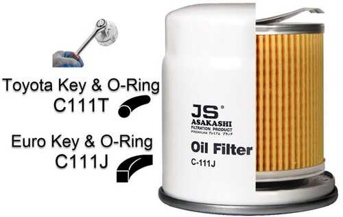 JSASAKASHI C111J Фильтр масляный! Chrysler Neon 1.8/2.0 16V 94>/Voyager 2.0-3.0 90>