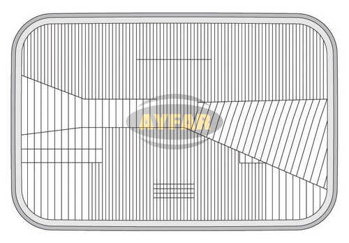 AYFAR C11523 Рассеиватель (стекло) фары RH/LH прямоуг