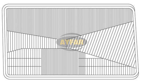 AYFAR C11557 Стекло фары! LH лев. Scania 114/124
