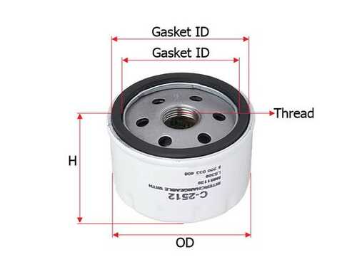 SAKURA C2512 Масляный фильтр