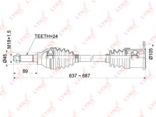 LYNX CD-1143 Привод в сборе