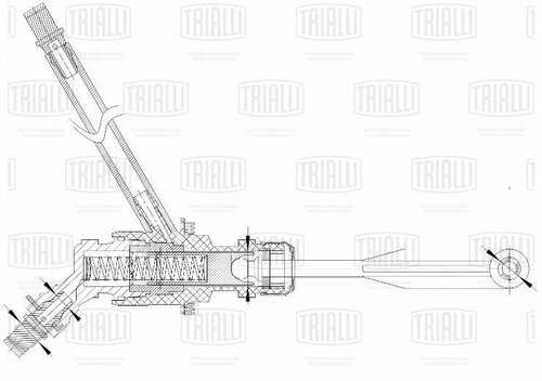 TRIALLI CF 825 Цилиндр сцепления главный! Lada Largus 12>