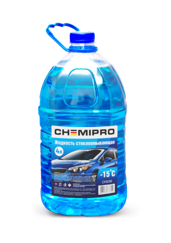 CHEMIPRO CH039 Жидкость для стеклоомывателя зимняя! 4L готовая -15°С, изопропиловая