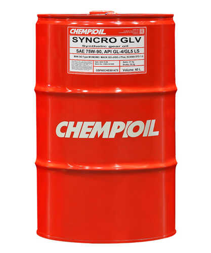 CHEMPIOIL CH8801-60-E Масло трансмиссионное синт. 75W-90 Syncro GLV GL-4/GL-5 LS 60л