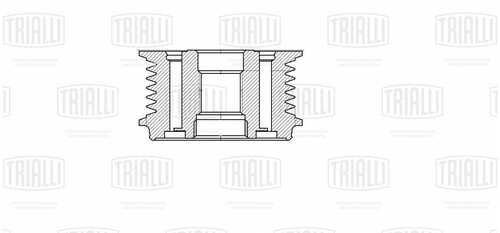 TRIALLI CM 6741 Ролик привод. ремня для а/м Chevrolet Captiva (06-) 2.0d (обгонная муфта)