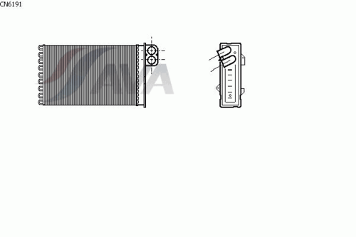 AVA CN6191 Радиатор печки! Citroen C5 All 00-04