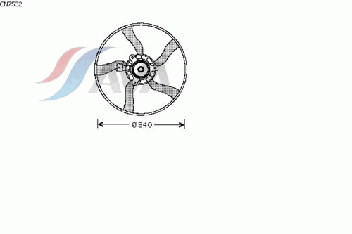 AVA CN7532 Вентилятор охлаждения! Citroen Xsara Picasso 1.6-1.8i 99-05