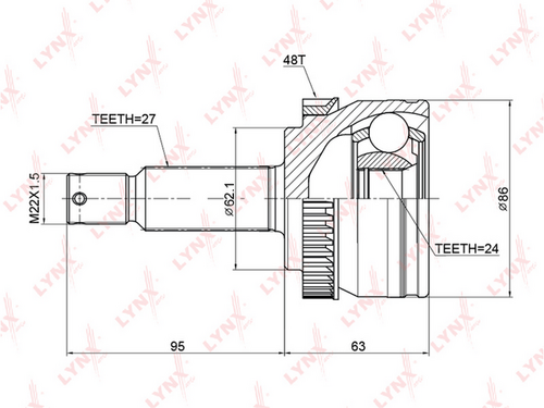 LYNX CO-3769A ШРУС auto