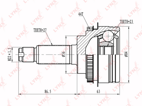 LYNX CO-6900A ШРУС auto