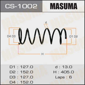 MASUMA CS1002 Пружина пер.! Toyota Carina 1.6-2.0 92-97