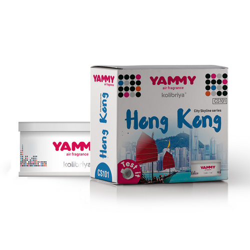 YAMMY CS101 Ароматизатор! меловой сити, баночка, аромат 'HONG KONG', корея