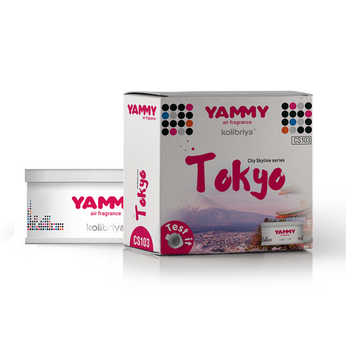 YAMMY CS103 Ароматизатор! меловой сити, баночка, аромат 'TOKYO', корея
