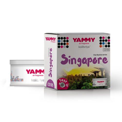 YAMMY CS105 Ароматизатор! меловой сити, баночка, аромат 'SINGAPORE', корея