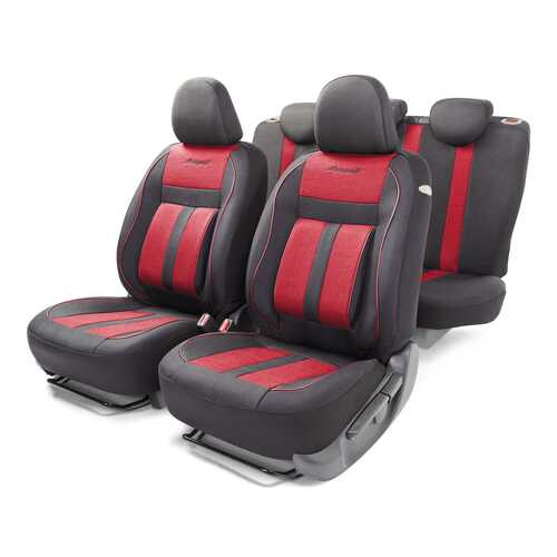 AUTOPROFI CUS1505BKRD Чехлы а/м унив. ' 'Cushion Comfort' (эко-хлопок,черн/красный)