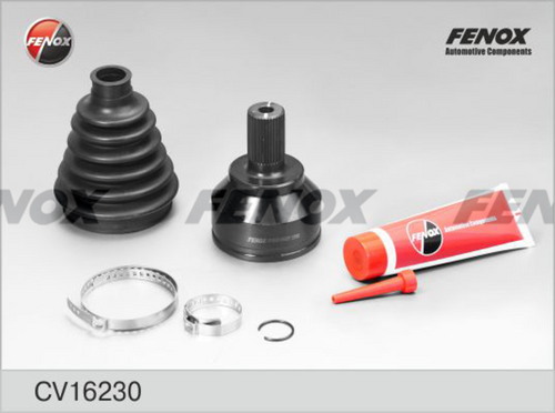 FENOX CV16230 ШРУС наружный комплект! Ford Focus/C-Max 1.6-2.0i/1.6-1.8TDCi 04>