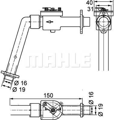 MAHLEKNECHT CV 7 000P Клапан отопителя VOLVO FH12