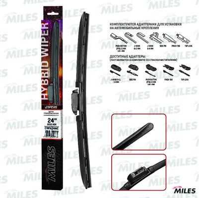 MILES CWH24AC Щетка с/о гибридная 24/600MM в коробке для HOOK 9X3/9X4