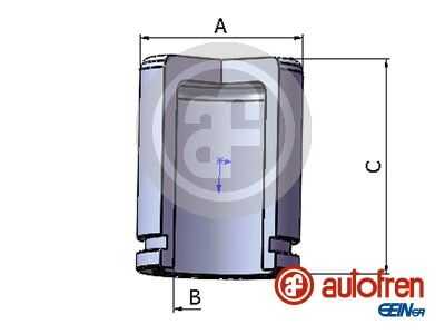 SEINSAAUTOFREN D025264 Поршень суппорта! d43 Honda Accord VIII 08>, Hyundai Santa Fe 01-06, Ssang Yong Rexton 01>