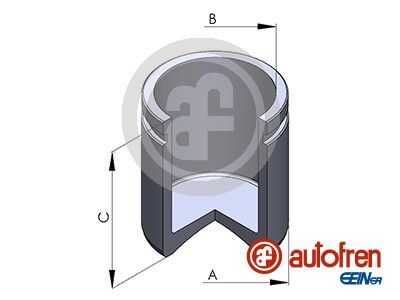 SEINSAAUTOFREN D025362 поршень суппорта пер.! D54 L50.5 Hyundai Solaris 10>/i20 08-12/Matrix 01-10/Tucson 04-10