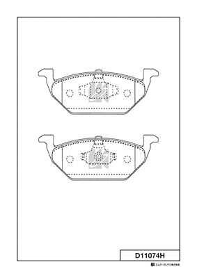 KASHIYAMA D11074H Колодки дисковые передние! Ceramic VW Golf, Skoda Octavia 1.4-1.9SDi 96>