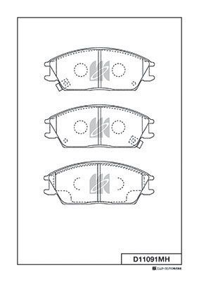 KASHIYAMA D11091MH Колодки дисковые передние! Hyundai Accent/Verna/Getz