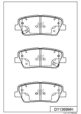 KASHIYAMA D11369MH D11369 колодки дисковые задние! KIA Stinger 2.0/2.2D/3.3 18>