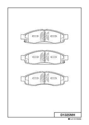 KASHIYAMA D1325MH Колодки тормозные дисковые передние! Infiniti QX56