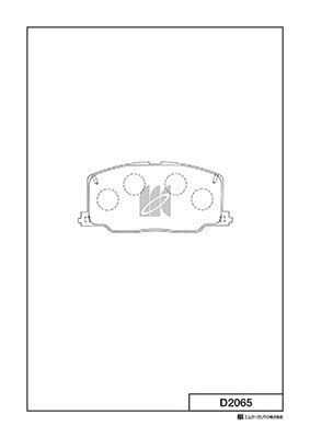 KASHIYAMA D2065 -01 268 04=Y02-189 колодки дисковые п. Toyota Camry 2.0-2.0TD 86-91/Carina II 1.6-2.0D <92