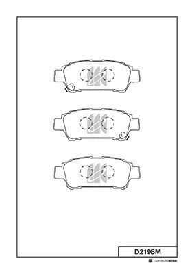 KASHIYAMA D2198MH D2198M-01 820 02=FDB1530 колодки дисковые з. Toyota Previa/Avensis Verso 2.4i/2.0i/2.0D4-D 00>