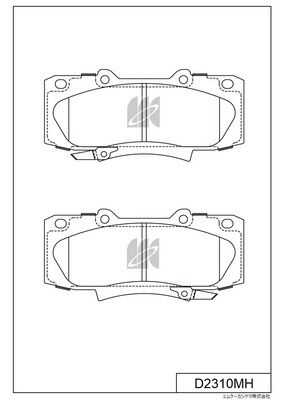 KASHIYAMA D2310MH Колодки тормозные дисковые передние! Toyota Hilux VIII