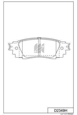 KASHIYAMA D2349H Колодки дисковые задние! Lexus RX AGL2/GGL2 15>