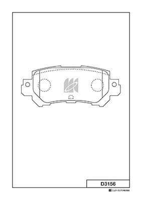 KASHIYAMA D3156 -01 колодки дисковые задние! Mazda CX-5 2.0/2.0D 11>;Колодки тормозные