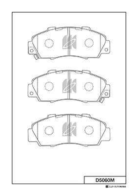 KASHIYAMA D5060MH D5060M-01 351 32=362 032B-SX колодки дисковые п. Honda CR-V 2.0/HR-V 1.6i/Prelude 2.2i VTEC 95>