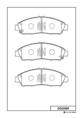 KASHIYAMA D5229M D5229 колодки дисковые передние! Acura MDX/ZDX 07-11, Honda Pilot 09-11