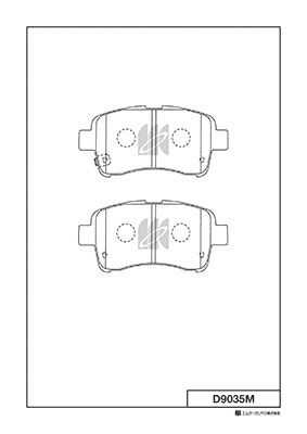 KASHIYAMA D9035MH D9035M-01 колодки дисковые передние Suzuki Liana1.3i/1.6i/1.6 &4WD 01>