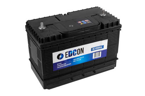 EDCON DC105680L Аккумуляторная батарея! 105Ah 800А + слева 330х172х238 винтовые клемы
