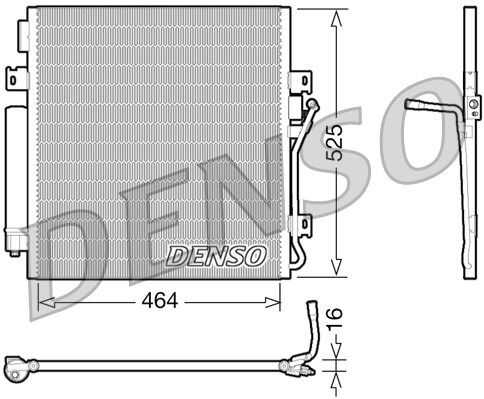 DENSO DCN06011 Радиатор кондиционера! Subaru Legacy IV 2.0i 16V Turbo 05-09