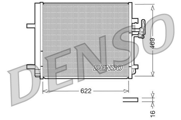 DENSO DCN10016 Конденсатор, кондиционер