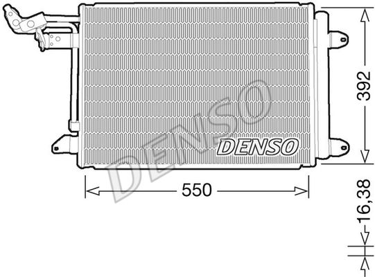 DENSO DCN32032 Радиатор кондиционера! Audi A3, VW Golf/Plus 03>