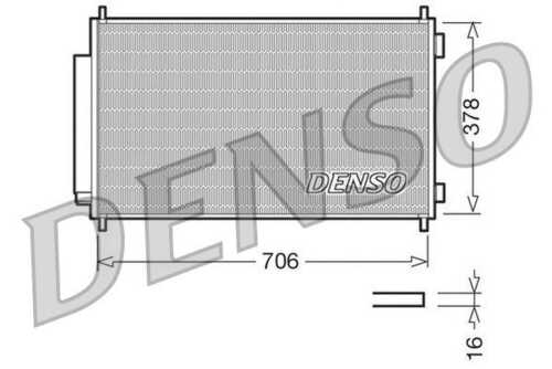 DENSO DCN40002 Радиатор кондиционера! Honda CRV 07>