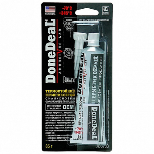 DONEDEAL DD6733 Формирователь прокладок (85g) серый, термостойкий, силиконовый