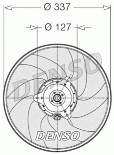 DENSO DER21002 Вентилятор охлаждения! Peugeot 406 all 95-04
