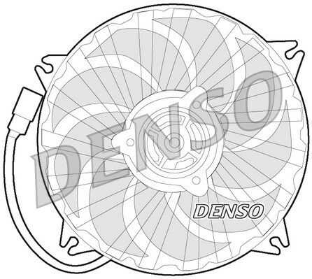 DENSO DER21019 Вентилятор охлаждения! Peugeot 307 all 00>