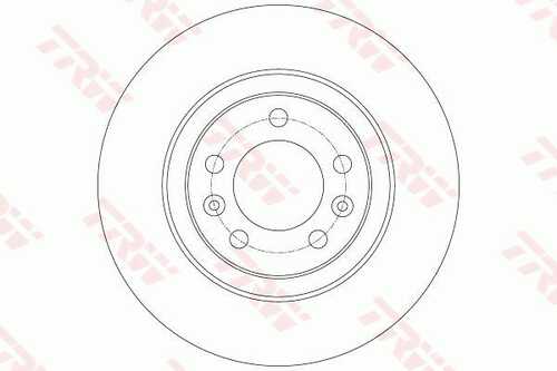 TRWLUCAS DF6134 Диск тормозной задний! Peugeot 508 1.6/1.6-2.0HDi 10>