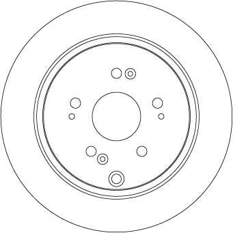 TRWLUCAS DF7374 Диск тормозной задний! Honda CR-V 2.2CTDi 05>