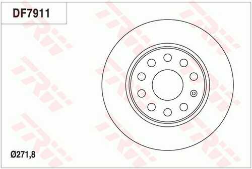 TRWLUCAS DF7911 Тормозной диск