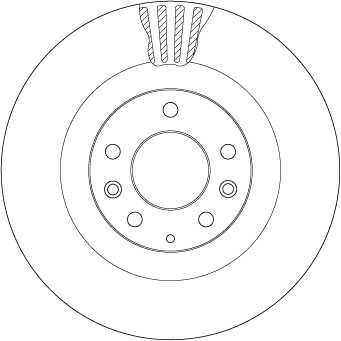 TRWLUCAS DF8043 Диск тормозной передний! Mazda CX-7/CX-9 07>