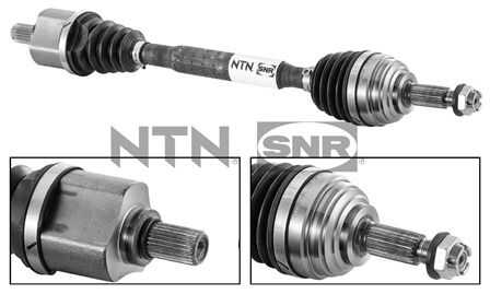 NTNSNR DK55007 Ось привода 674mm dacia logan ii 1.2 05.15-