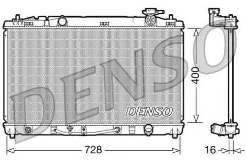 DENSO DRM50042 Радиатор, охлаждение двигателя